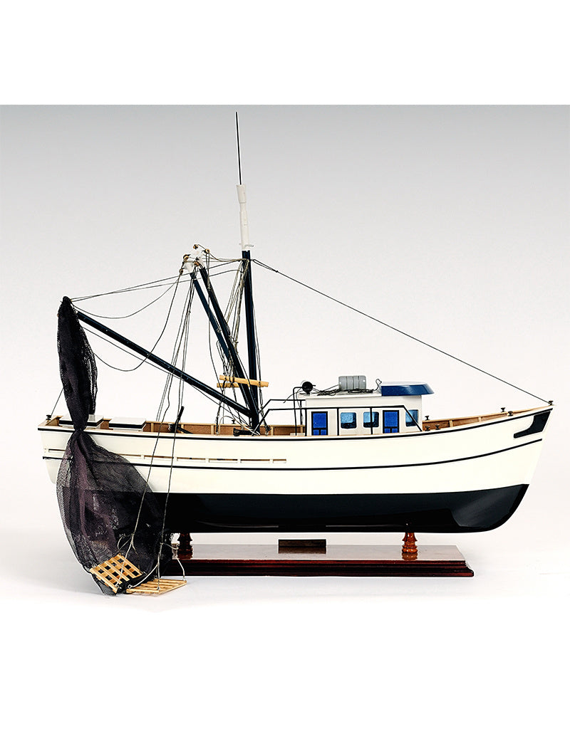 Shrimp Boat Model Fishing Boat, Nautical Decor