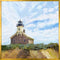 Block Island North Lighthouse Canvas Print | Coastal Decor | Wall Art