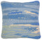 Bright Water Hooked Wool Pillow | Coastal Decor | Pillows