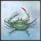 Coastal Locals - Blue Crab Canvas Print | Coastal Decor | Wall Art
