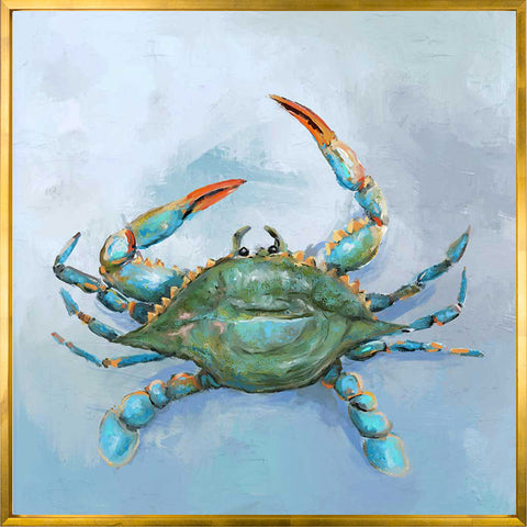 Coastal Locals - Blue Crab Canvas Print | Coastal Decor | Wall Art