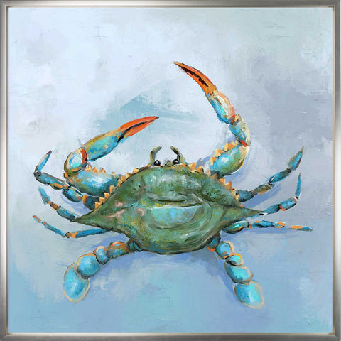 Coastal Locals - Blue Crab Canvas Print | Coastal Decor | Wall Art