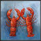 Coastal Locals - Lobster Pair Canvas Print | Coastal Decor | Wall Art