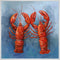Coastal Locals - Lobster Pair Canvas Print | Coastal Decor | Wall Art