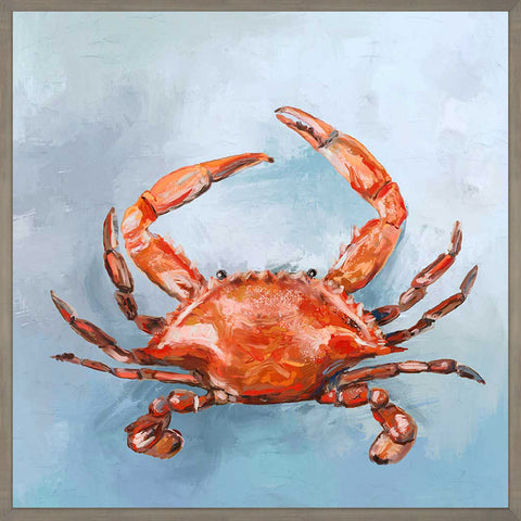 Coastal Locals - Red Crab Canvas Print | Coastal Decor | Wall Art