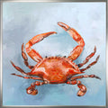Coastal Locals - Red Crab Canvas Print | Coastal Decor | Wall Art