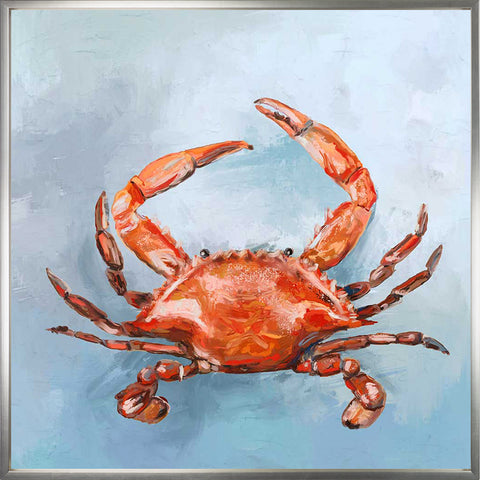 Coastal Locals - Red Crab Canvas Print | Coastal Decor | Wall Art