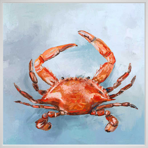 Coastal Locals - Red Crab Canvas Print | Coastal Decor | Wall Art