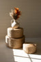 Round Natural Seagrass Stools Set of 3 | Island Decor | Furniture