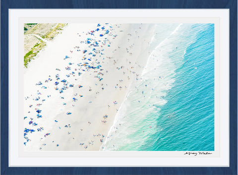 Sea Isle City Beachgoers, New Jersey Photographic Print | Coastal Decor | Wall Art