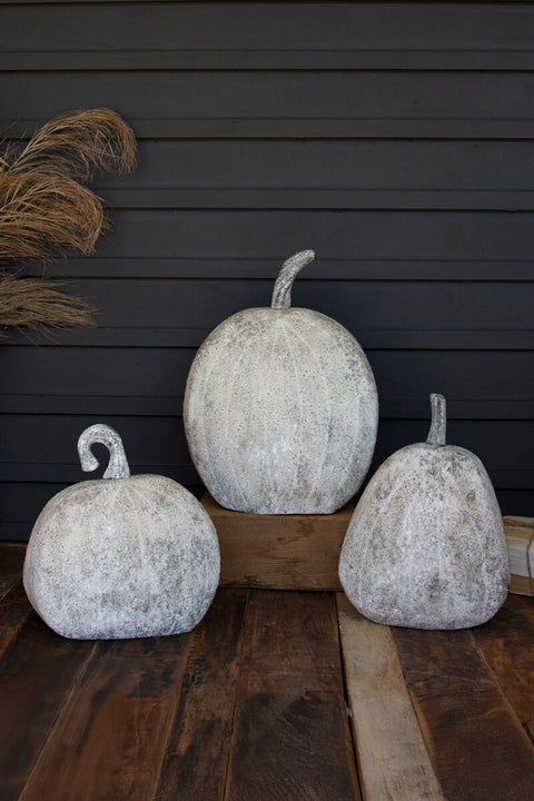 Set of 3 Rustic Metal Pumpkins | Seasonal | Halloween