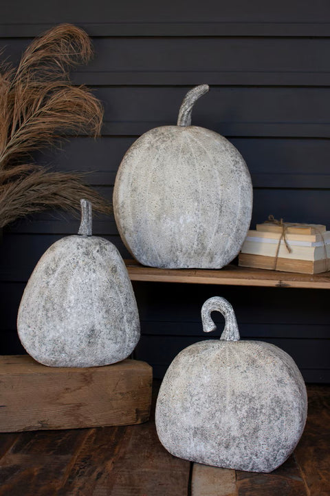 Set of 3 Rustic Metal Pumpkins | Seasonal | Halloween