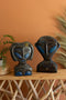 Set of 2 Hand-Hammered Painted People Tabletop Sculptures | Island Decor | Home Accessories