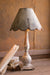 Table Lamp with Wood Base and Rustic Scalloped Metal Shade | Nautical Decor | Lighting