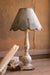 Table Lamp with Wood Base and Rustic Scalloped Metal Shade| Island Decor | Lighting
