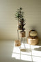 Three-Tiered Seagrass Plant Stand | Coastal Decor | Baskets