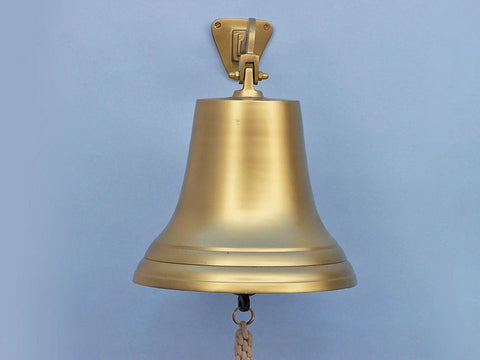 Antique Brass Hanging Ship's Bell | Nautical Decor | Home Accessories