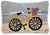 Beach Bike Hooked Wool Pillow | Coastal Decor | Pillows