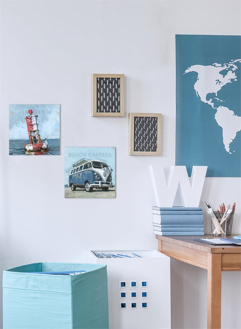 Beach Bus Canvas Print | Coastal Decor | Wall Art