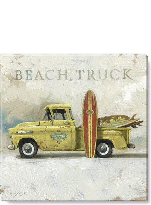 Beach Truck Canvas Print | Coastal Decor | Wall Art