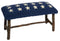 Blue Stars Hickory Bench | Nautical Decor | Furniture
