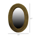 Bridgeport Rope Mirror Oval | Nautical Decor | Mirrors