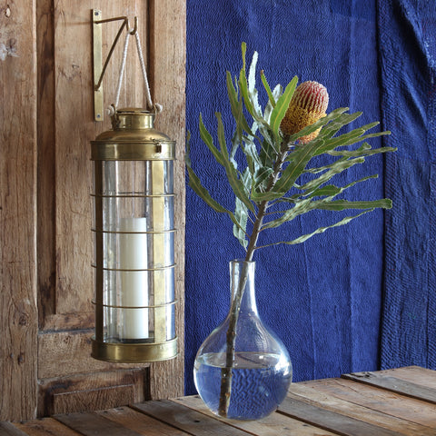 Caravan Brass Lantern Large Antique Brass | Nautical Decor | Home Accessories