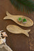 Carved Wooden Fish Platters Set of 2 | Coastal Decor | Decorative Trays
