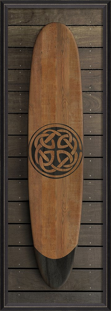 Celtic Knot Surfboard Framed Print | Island Decor | Wall Art