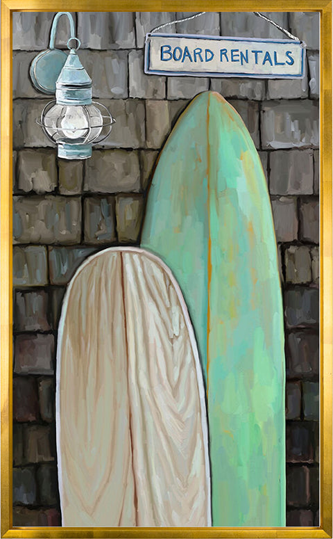 Coastal Boards Canvas Print | Coastal Decor | Wall Art