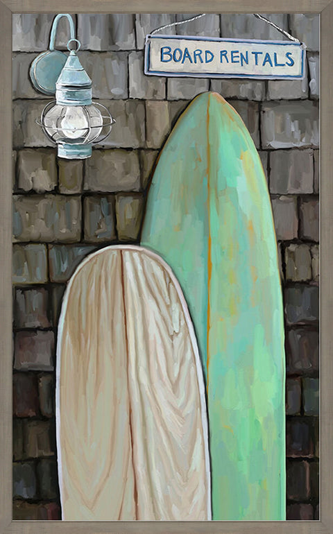 Coastal Boards Canvas Print | Coastal Decor | Wall Art