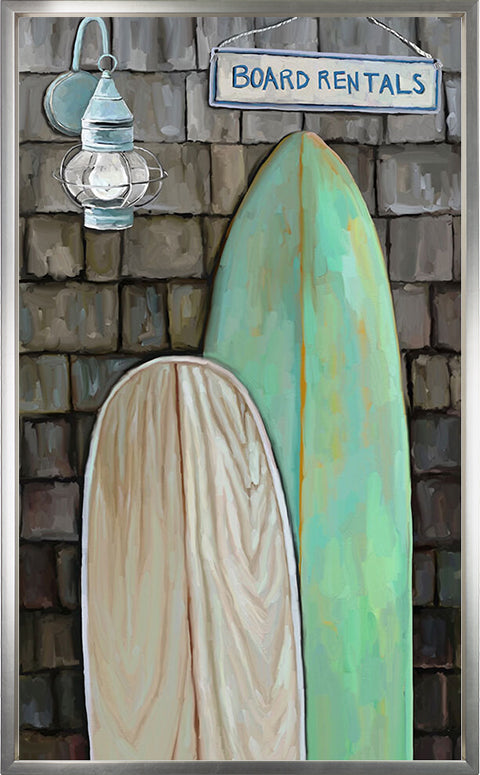 Coastal Boards Canvas Print | Coastal Decor | Wall Art