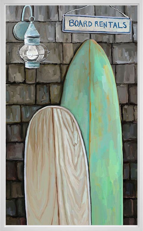 Coastal Boards Canvas Print | Coastal Decor | Wall Art