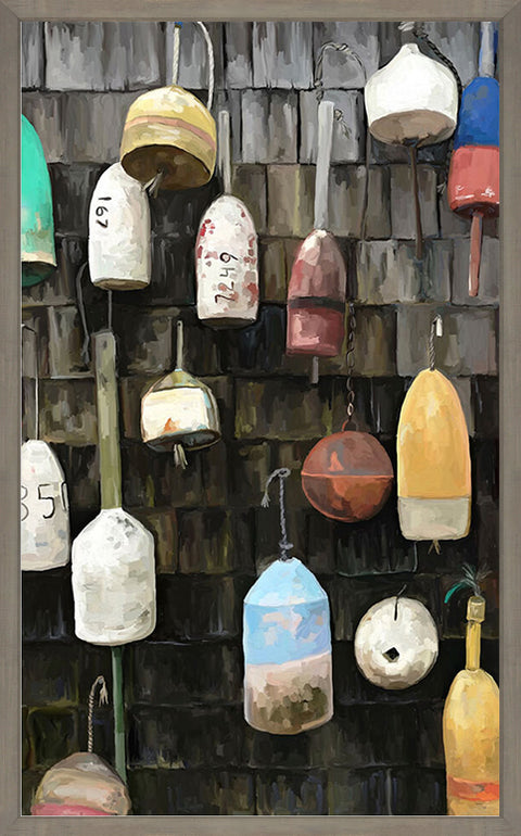 Coastal Buoys Canvas Print | Coastal Decor | Wall Art