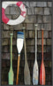 Coastal Oars Canvas Print | Coastal Decor | Wall Art