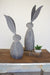 Faux Stone Rabbit with Metal Ears - Tall | Seasonal | Easter