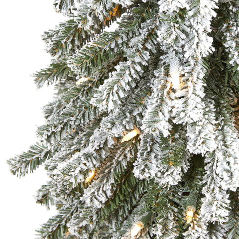 Flocked Grand Alpine Artificial Christmas Tree | Seasonal