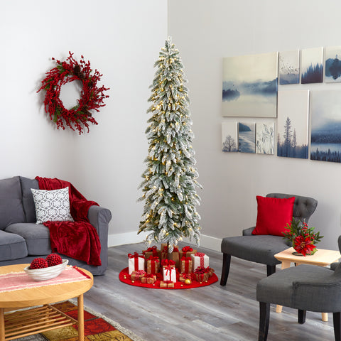 Flocked Grand Alpine Artificial Christmas Tree | Seasonal