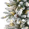 Flocked Livingston Fir Artificial Christmas Tree With Pine Cones | Seasonal