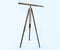 Floor Standing Antique Brass Galileo Telescope | Nautical Decor | Home Accessories