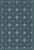 Folk Art Museum Whig Rose Going Beyond the Seas Vintage Vinyl Floorcloth Rectangle | Coastal Decor | Rugs