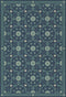Folk Art Museum Whig Rose Going Beyond the Seas Vintage Vinyl Floorcloth Rectangle | Coastal Decor | Rugs