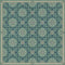 Folk Art Museum Whig Rose Life Is A Journey Vintage Vinyl Floorcloth Square | Coastal Decor | Rugs