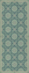 Folk Art Museum Whig Rose Life Is A Journey Vintage Vinyl Floorcloth Runner | Coastal Decor | Rugs