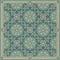 Folk Art Museum Whig Rose Life Is A Journey Vintage Vinyl Floorcloth Square | Coastal Decor | Rugs