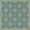 Folk Art Museum Whig Rose Life Is A Journey Vintage Vinyl Floorcloth Square | Coastal Decor | Rugs