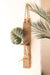 Glass Bottle Bud Vase On Recycled Wood with Rope Hanger Set of 2 | Island Decor | Wall Art