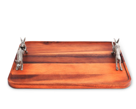 Hopping Bunny Wood Tray | Seasonal | Easter