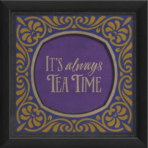 It's Always Tea Time Framed Print | Coastal Decor | Wall Art