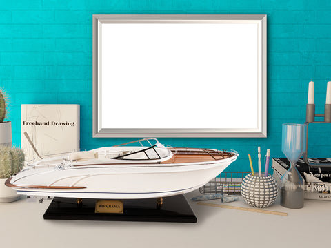 Italy Speedboat Rivarama Model | Nautical Decor | Home Accessories